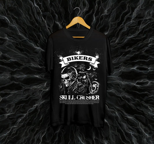 Унисекс Тениска - Bikers Skull Crusher